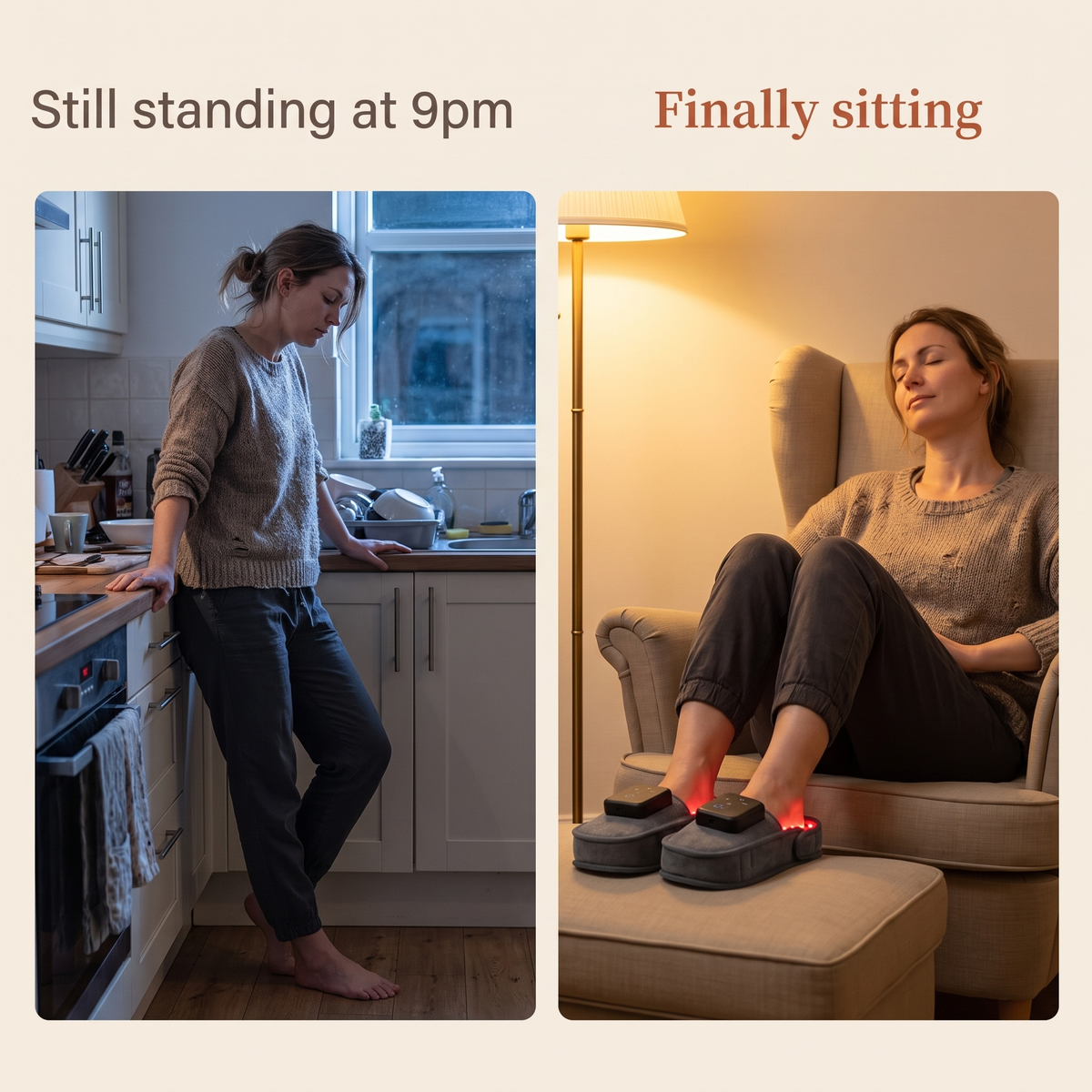 Still standing at 9pm, then finally sitting