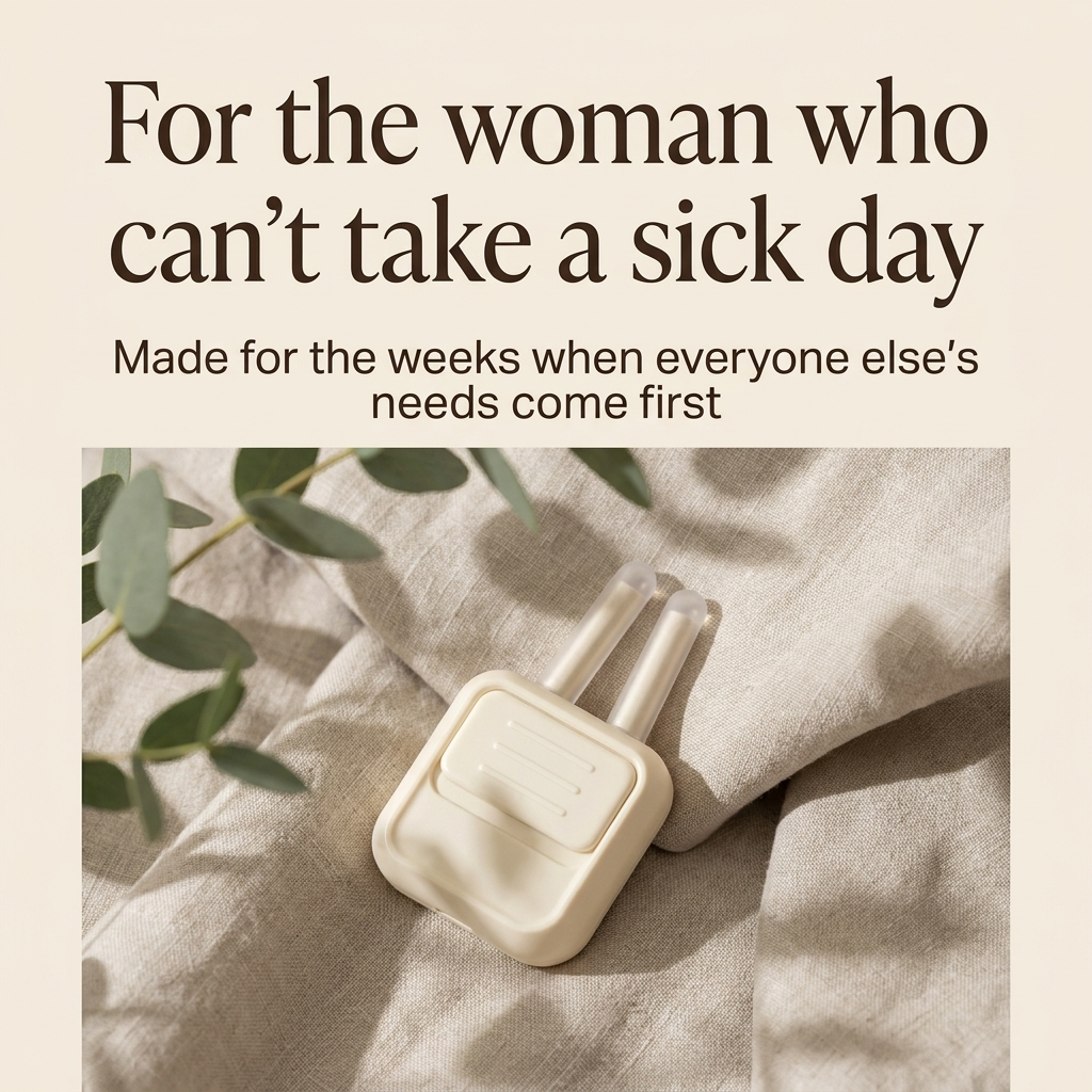 For the woman who can't take a sick day